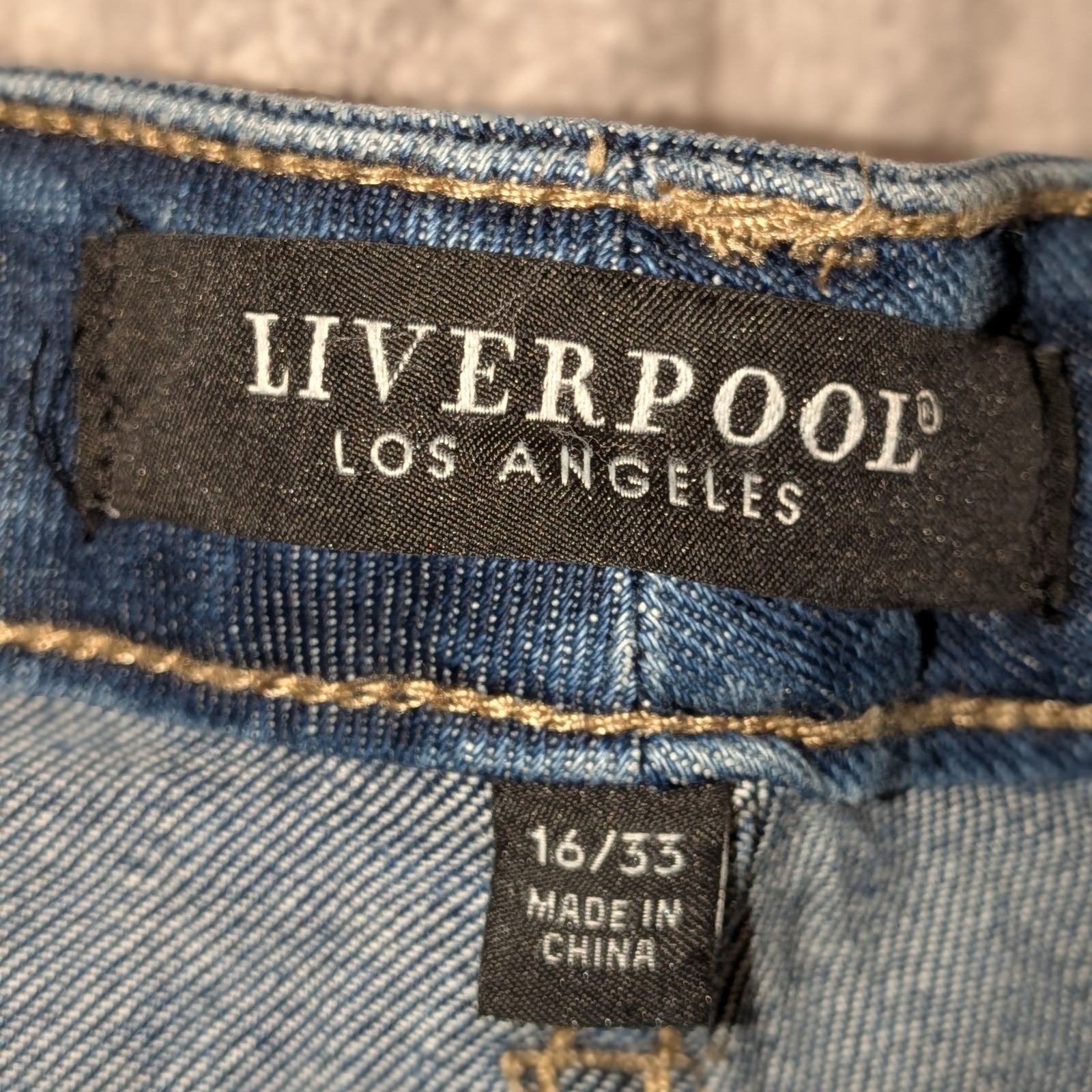 Liverpool Los Angeles Non-Skinny Skinny Hi-Rise Jeans Medium Wash Size 16/33 Nwt — image 4 of 8